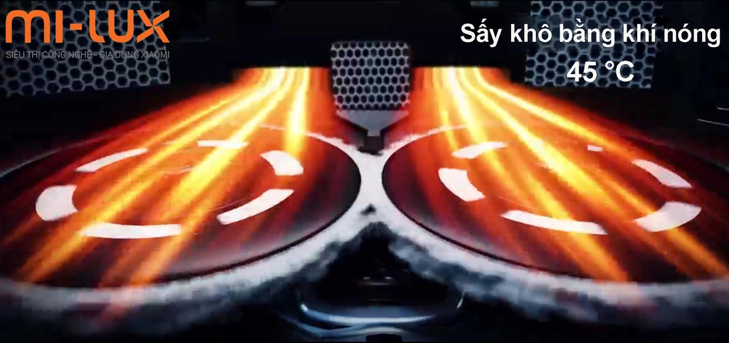 robot h&uacute;t bụi lau nh&agrave; Mi-lux INXNI A1 Mix c&ocirc;ng nghệ lau xoay 360