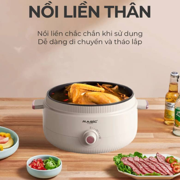 Nồi lẩu đa năng Magic A-092 5L – Công suất 1600W, chống dính