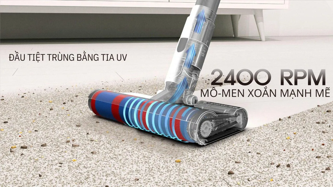 Máy hút bụi Mi-lux VC7238 – Lực hút 30.000Pa, lọc 99.999%