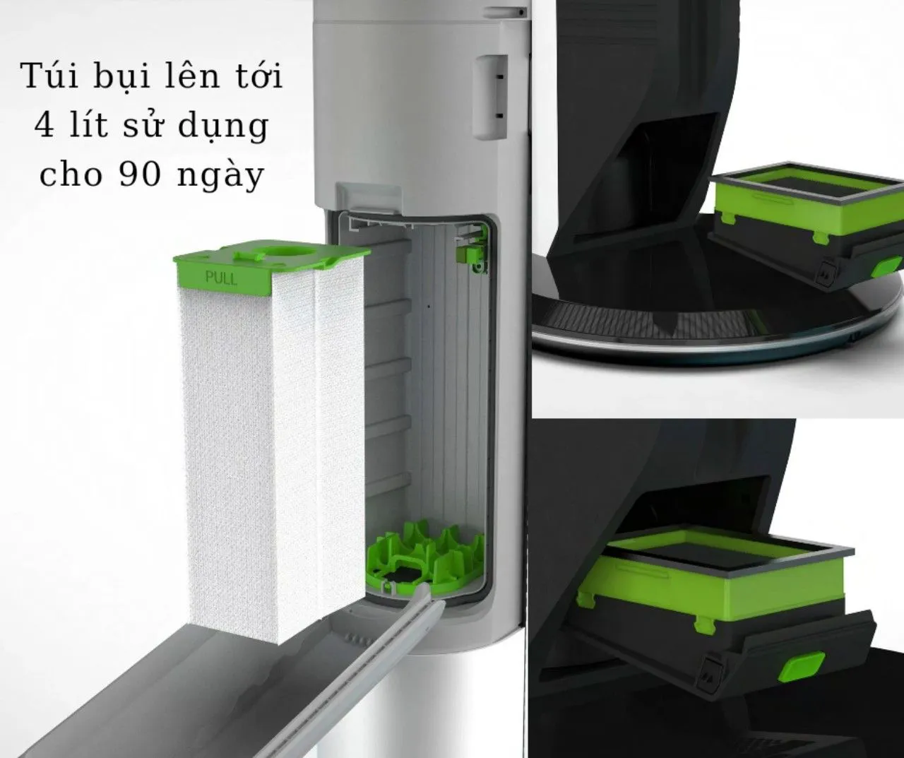 Máy hút bụi Mi-lux VC7238 – Lực hút 30.000Pa, lọc 99.999%